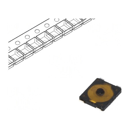 Microîntrerupător TACT SPST 0,02A/15VDC SMT Poz: 2 pentru aplicații electronice | Electronic-mag.ro | Componente Electronice
