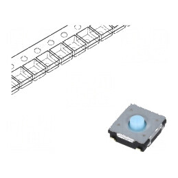 Microîntrerupător TACT SPST 0,02A/15VDC SMT Poz 2 fără 0,6N | Electronic-mag.ro | Componente Electronice