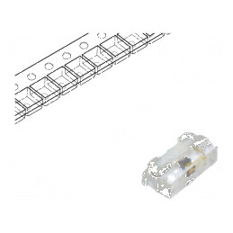 LED SMD 0402 Ambră 28,5mcd 1x0,55x0,3mm 140° 20mA λd: 589nm - Lumină LED SMD pentru Proiecte DIY | Electronic-mag.ro | Componente Electronice