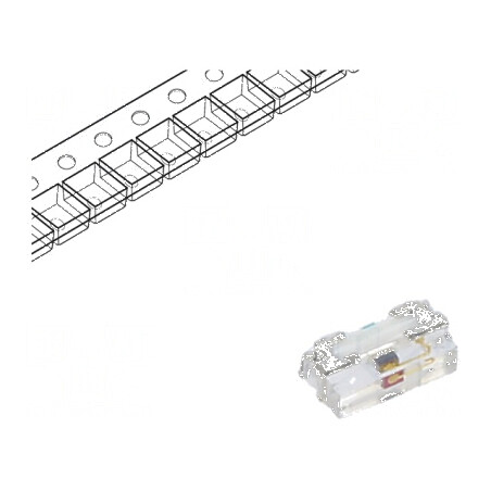 LED SMD 0402 roșie 28,5mcd 1x0,55x0,3mm 140° 20mA λd: 622nm - Lumină LED SMD pentru iluminat decorativ și proiecte electron | Electronic-mag.ro | Componente Electronice
