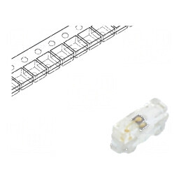 LED SMD 0402 portocalie 28,5mcd 1x0,55x0,3mm 140° 20mA 60mW - Lumină LED SMD portocalie pentru proiecte electronice | Electronic-mag.ro | Componente Electronice