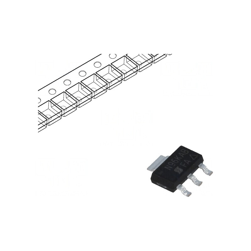 Tranzistor N-MOSFET unipolar 60V 1,7A 3,1W SOT223 pentru circuite electronice | Electronic-mag.ro | Componente Electronice