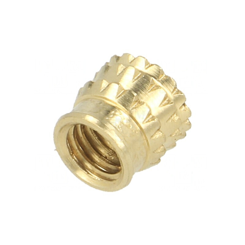 Adaos filetat din alamă M5 BN 37885 - Lungime 6,6mm pentru plastic | Electronic-mag.ro | Componente Electronice Adaos filetat din alamă M5 BN 37885 - Lungime 6,6mm pentru plastic | Electronic-mag.ro | Componente Electronice