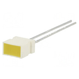 LED dreptunghiular 6,15x3,65mm cu perete lateral galben | Electronic-mag.ro | Componente Electronice