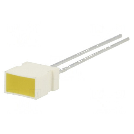 LED dreptunghiular 6,15x3,65mm cu perete lateral galben | Electronic-mag.ro | Componente Electronice