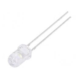 LED 5mm alb rece 15000mcd 30° convex 12VDC pentru iluminat | Electronic-mag.ro | Componente Electronice