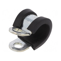 Clipsuri din oțel Øbuclă 11mm W: 12mm cu protecție EPDM | Electronic-mag.ro | Componente Electronice