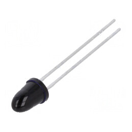 Emiţător IR 5mm 950nm 550mW 5° THT 100mA 1,5÷1,8V - Negru | Electronic-mag.ro | Componente Electronice