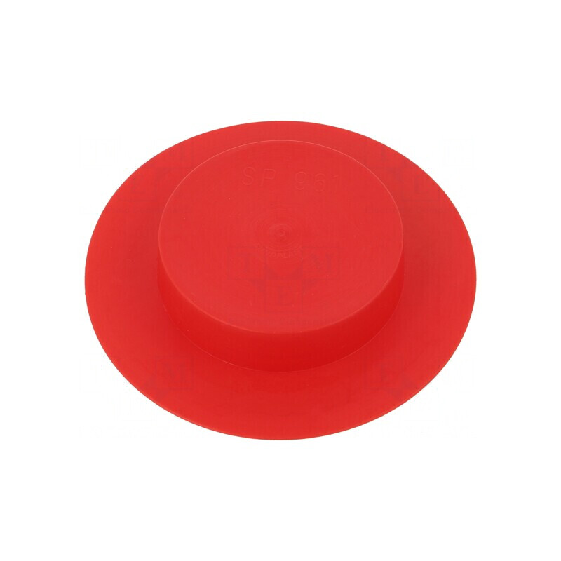 Obturator Corp Roșu cu Diametrul de 97,9mm și Înălțimea de 24mm din LDPE SafeCAP | Electronic-mag.ro | Componente Electronice Obturator Corp Roșu cu Diametrul de 97,9mm și Înălțimea de 24mm din LDPE SafeCAP | Electronic-mag.ro | Componente Electronice