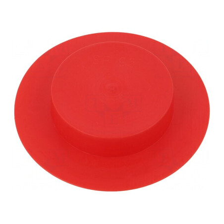 Obturator Corp Roșu cu Diametrul de 97,9mm și Înălțimea de 24mm din LDPE SafeCAP | Electronic-mag.ro | Componente Electronice