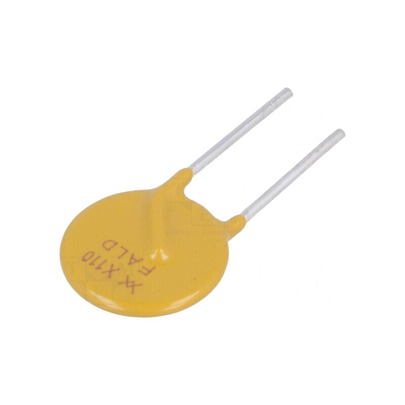 Siguranţă polimerică PTC 1,1A 5mm - protecţie electrică eficientă | Electronic-mag.ro | Componente Electronice