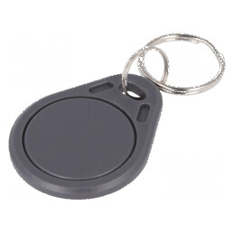 Breloc RFID plastic gri 13,56MHz ISO/IEC14443-3-A | Electronic-mag.ro | Componente Electronice