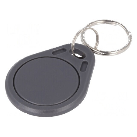 Breloc RFID plastic gri 13,56MHz ISO/IEC14443-3-A | Electronic-mag.ro | Componente Electronice