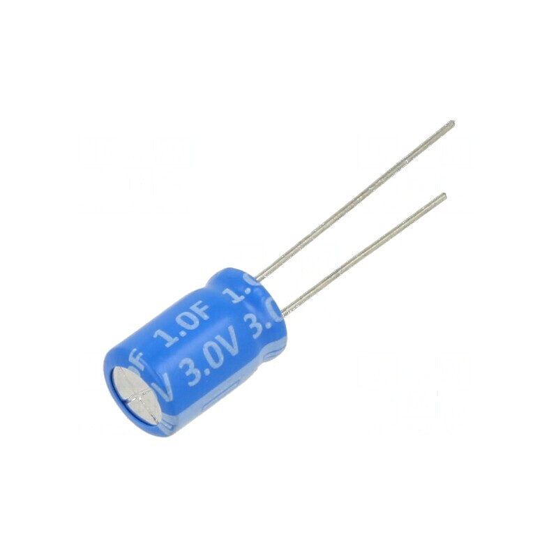 Supercondensator THT 1F 3VDC Ø8x13mm - Capacitor de stocare energie 1 farad 3 volți | Electronic-mag.ro | Componente Electronice Supercondensator THT 1F 3VDC Ø8x13mm - Capacitor de stocare energie 1 farad 3 volți | Electronic-mag.ro | Componente Electronice