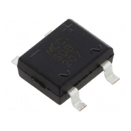 Punte redresoare monofazată Urmax 1kV 2A 60A SDB-1 pentru aplicații electrice | Electronic-mag.ro | Componente Electronice