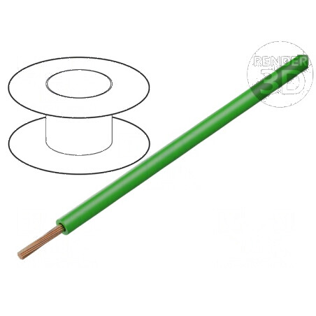 Cablu TLY litat 0,22mm2 PVC verde 150V/300V 50m Clasa 5 | Electronic-mag.ro | Componente Electronice