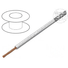 Cablu TLY litat 0,22mm² PVC gri 150V/300V 50m Clasa 5 | Electronic-mag.ro | Componente Electronice