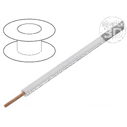 Cablu TLY litat 0,22mm² PVC alb 150V/300V 50m Clasa 5 | Electronic-mag.ro | Componente Electronice