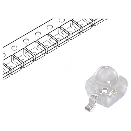 LED SMD Gull Wing Albastru 1800-3500mcd 2.3x2.3x2.8mm 9° pentru Iluminat | Electronic-mag.ro | Componente Electronice