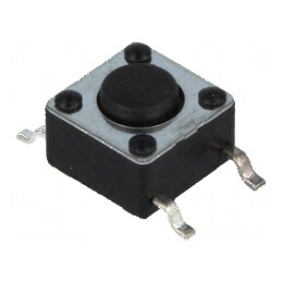 Microîntrerupător TACT SPST-NO 0,05A/12VDC SMT Poz: 2 Fără | Electronic-mag.ro | Componente Electronice