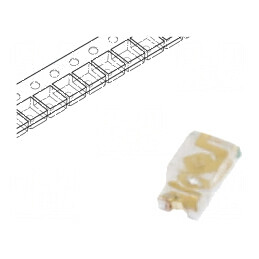 LED SMD 0603 Albastru 90-260mcd 20mA 140° 1,6x0,8x0,7mm 70mW | Electronic-mag.ro | Componente Electronice