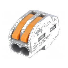 Bornă cu arc rapidă pentru cabluri 0,2÷2,5mm2 28AWG÷12AWG 450V | Electronic-mag.ro | Componente Electronice