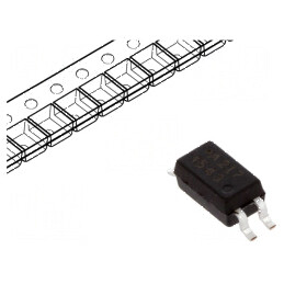 Optocuplor SMD cu 1 Canal, 3,75kV Izolație, 80V UCE, SO4 - Tranzistori | Electronic-mag.ro | Componente Electronice