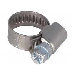 Colier de strângere cu şurub W: 9mm, Crimpare 8÷16mm D W2 | Electronic-mag.ro | Componente Electronice