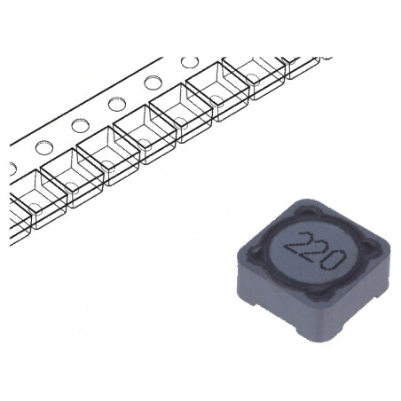 Inductor SMD 22uH 2,8A 36mΩ ±20% 12x12x6mm -40÷125°C | Electronic-mag.ro | Componente Electronice