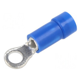 Vârf inelar crimpat pe cablu izolată Ø 3,5mm pentru cabluri 1,5-2,5mm2 | Electronic-mag.ro | Componente Electronice