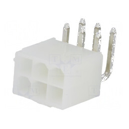Conector cablu-placă soclu tată N42G 4,2mm PIN 6 THT 600V 9A - componentă electronică | Electronic-mag.ro | Componente Electronice