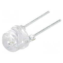 LED galben 8mm 140° convex 2 15-20lm | Electronic-mag.ro | Componente Electronice