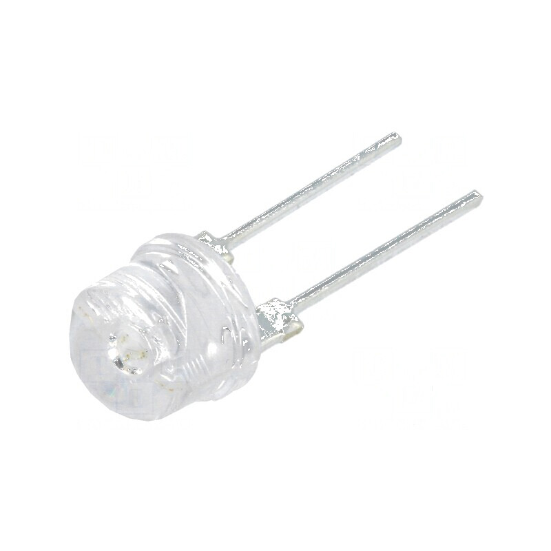 LED galben 8mm 140° convex 2 15-20lm | Electronic-mag.ro | Componente Electronice