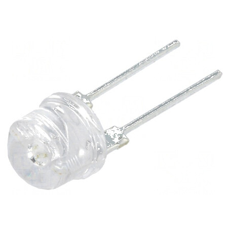LED galben 8mm 140° convex 2 15-20lm | Electronic-mag.ro | Componente Electronice