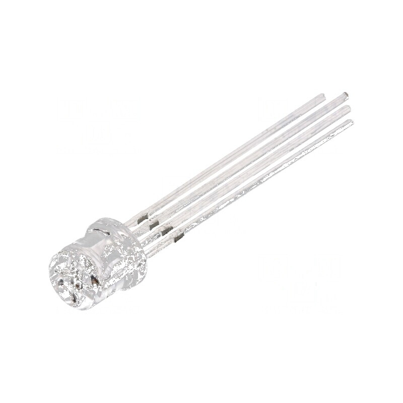 LED 5mm RGB 140° Plat cu Număr Termic 4 și Raster de 2,54mm | Electronic-mag.ro | Componente Electronice