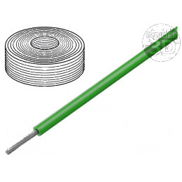 Cablu litat Cu LSZH 1x0,75mm² silicon verde -60÷180°C | Electronic-mag.ro | Componente Electronice
