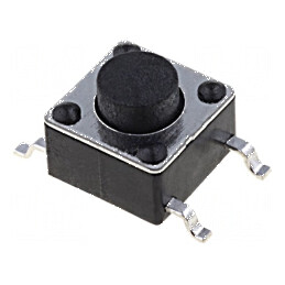 Microîntrerupător TACT SPST-NO 0,05A/12VDC SMT Poz: 2 Fără | Electronic-mag.ro | Componente Electronice
