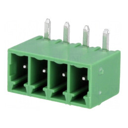Regletă de conexiuni deconectabilă 3,5mm cu 4 socluri tată pentru instalări electrice | Electronic-mag.ro | Componente Electronice