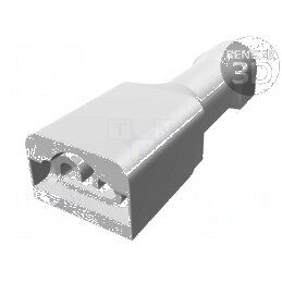 Terminal plat 2,8mm pentru cablu 0,5mm mamă crimpat 0,32÷0,82mm2 | Electronic-mag.ro | Componente Electronice