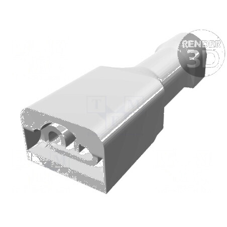 Terminal plat 2,8mm pentru cablu 0,5mm mamă crimpat 0,32÷0,82mm2 | Electronic-mag.ro | Componente Electronice