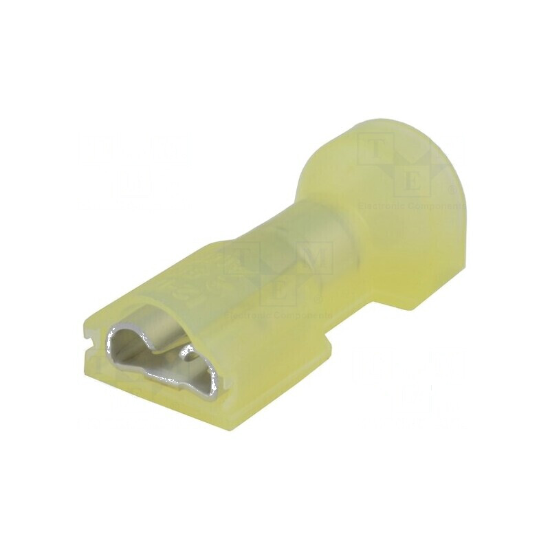 Terminal plat 6,3mm 0,8mm mamă pentru cablu crimpat 3÷6mm2 din alamă | Electronic-mag.ro | Componente Electronice
