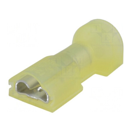 Terminal plat 6,3mm 0,8mm mamă pentru cablu crimpat 3÷6mm2 din alamă | Electronic-mag.ro | Componente Electronice