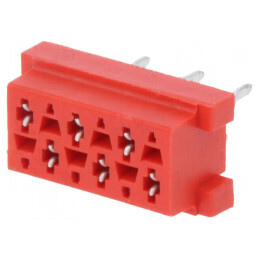Micro-MaTch soclu mamă PIN 6 THT pentru PCB 2x3 - Conector electronic de înaltă calitate | Electronic-mag.ro | Componente Electronice