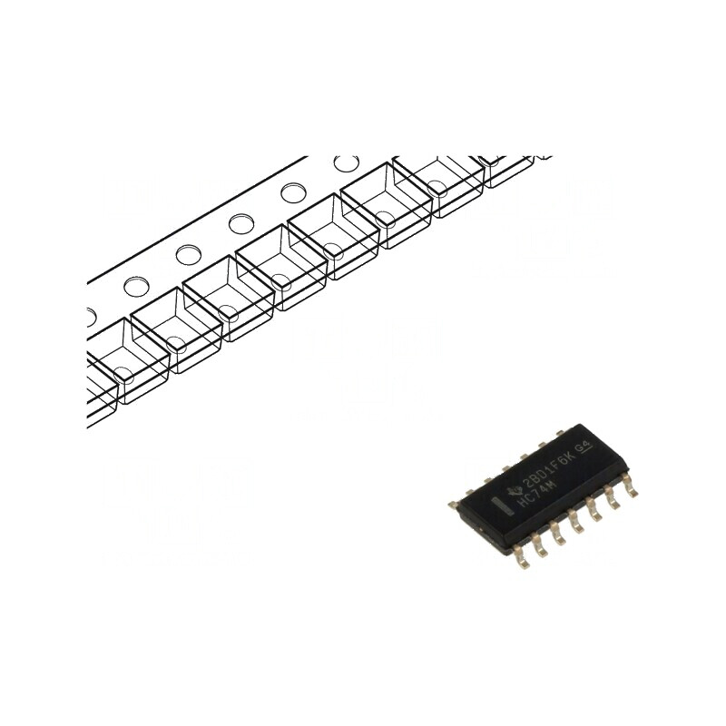 Flip-flop digital D, 2 canale, SMD SO14, HC | Electronic-mag.ro | Componente Electronice Flip-flop digital D, 2 canale, SMD SO14, HC | Electronic-mag.ro | Componente Electronice