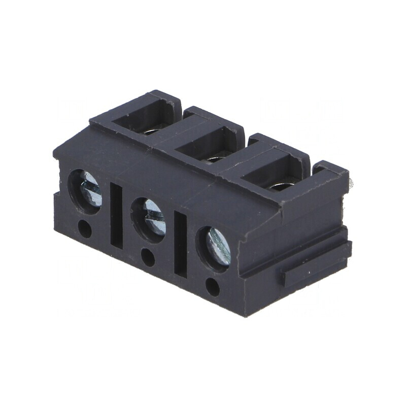 Regletă de conexiuni pentru PCB în unghi de 90° - 7,5mm, 3 piste, 24A | Electronic-mag.ro | Componente Electronice Regletă de conexiuni pentru PCB în unghi de 90° - 7,5mm, 3 piste, 24A | Electronic-mag.ro | Componente Electronice