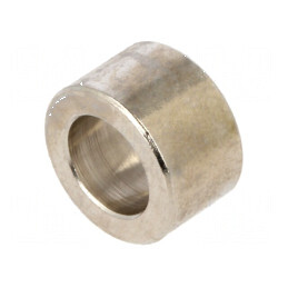 Manşon distanţier cilindric 6mm din alamă nichelată, Diametru exterior 10mm | Electronic-mag.ro | Componente Electronice