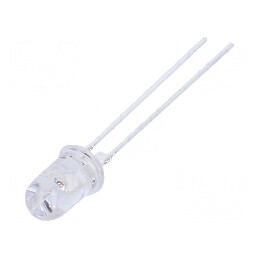 LED 5mm portocalie 40000÷48000mcd 60° convex pentru iluminat | Electronic-mag.ro | Componente Electronice