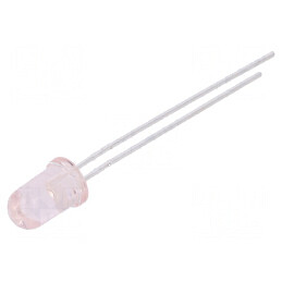 LED 5mm portocalie 138÷300mcd 15° cu parte frontală convexă | Electronic-mag.ro | Componente Electronice