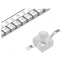 LED SMD Gull wing roșie 1500÷2400mcd 2,21x2,92x2,21mm 20° pentru iluminat și semnalizare | Electronic-mag.ro | Componente Electronice
