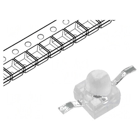 LED SMD Gull wing roșie 1500÷2400mcd 2,21x2,92x2,21mm 20° pentru iluminat și semnalizare | Electronic-mag.ro | Componente Electronice